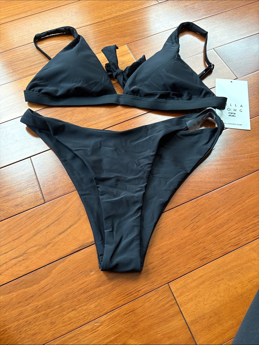 Billabong Black Triangle Tie-Back Bikini